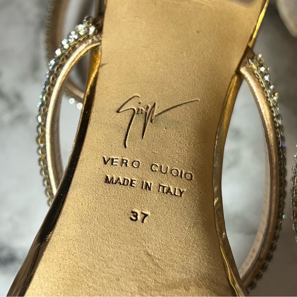 Giuseppe Zanotti Crystal Sandal Heels - Picture 10 of 12